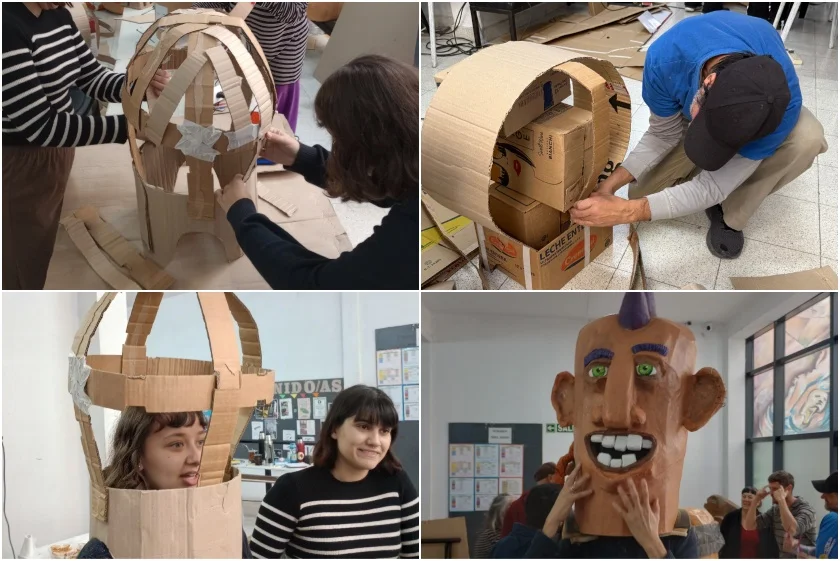 colage taller Cabezudos