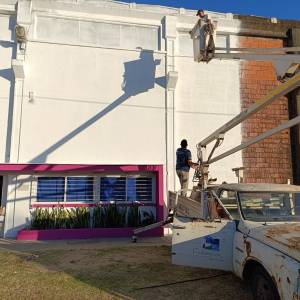 Avanzan los trabajos de mantenimiento en la sede Federación de la FHAyCS