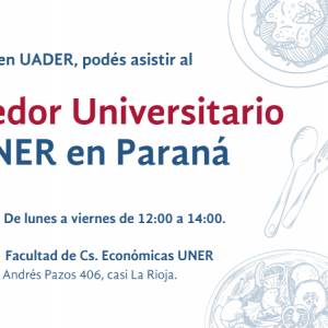 Reanudación del servicio de Comedor Universitario en Paraná
